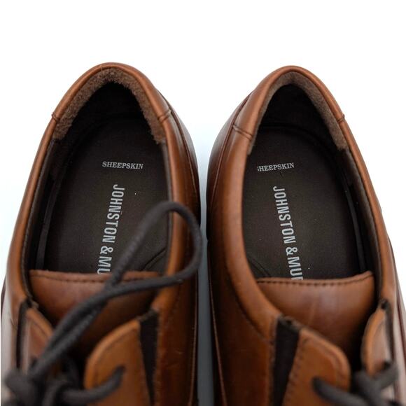 Johnston & Murphy Lancaster Cap Toe Derby Shoes Men\'s Tan Size US7.5M EU40.5